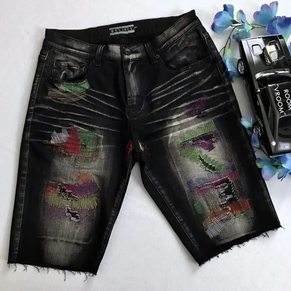 Decibel NWOT Black Wash Jean Shorts Men 30 *Pls See Description* - Picture 2 of 10